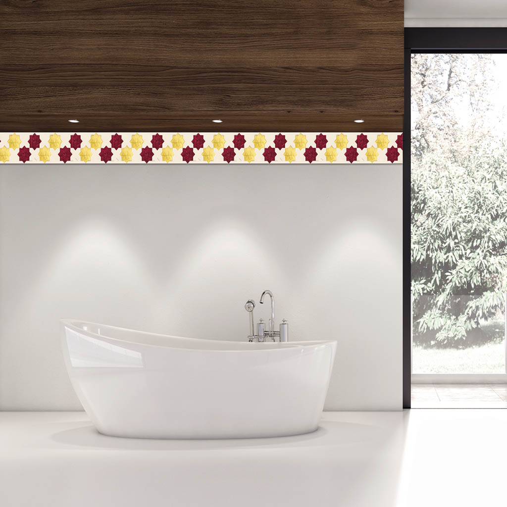 Eleganti decorazioni per pareti in vetro