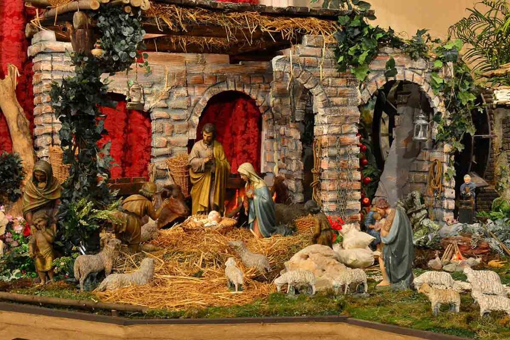nativity scene at frari