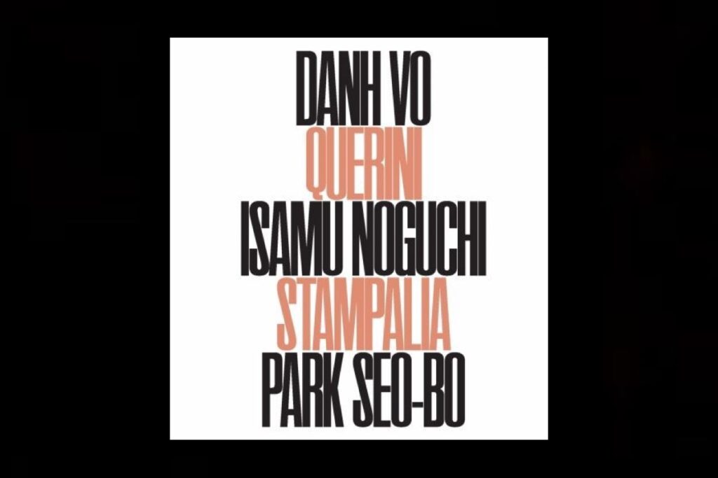 Danh Vo, Isamu Noguchi, Park Seo-Bo