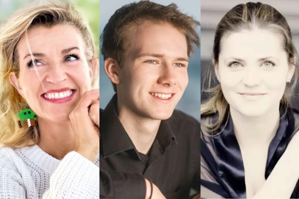 Anne-Sophie Mutter, Lionel Martin, and Lauma Skride